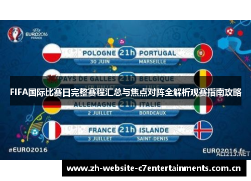 FIFA国际比赛日完整赛程汇总与焦点对阵全解析观赛指南攻略